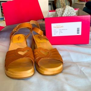 NIB Swedish Hasbeen Heart Sandals